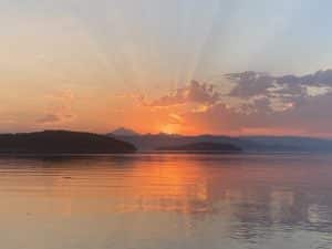 Sunset sailing with NW Sailing Adventures