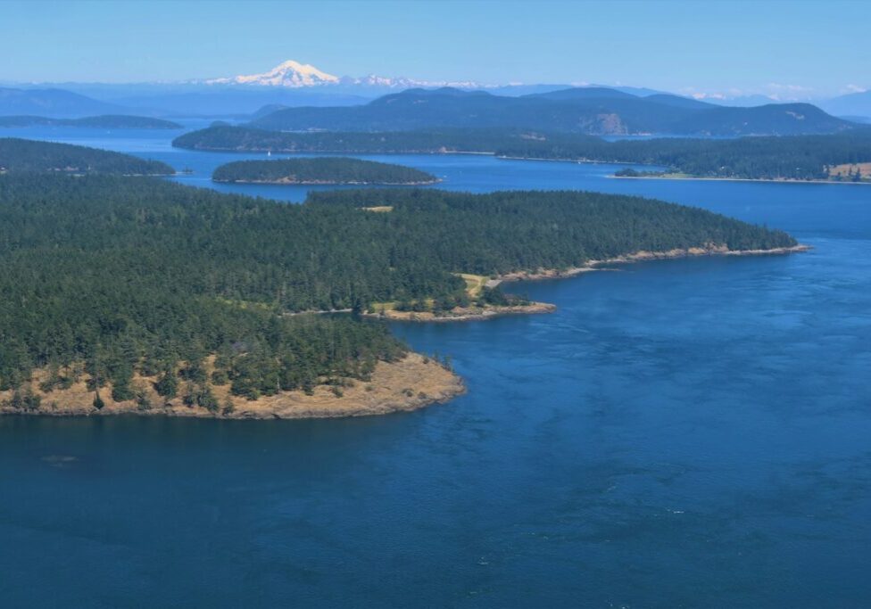 an aerial view of islands